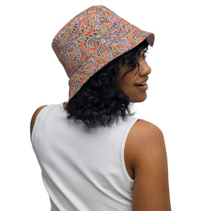 Paisley Party Reversible Bucket Hat - Happiness Looks Beautiful