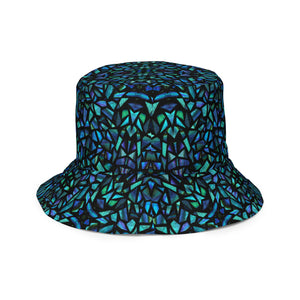 Mosaic Shell Reversible Bucket Hat - Happiness Looks Beautiful