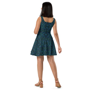 Mosaic Shell Skater Dress - Happiness Looks Beautiful