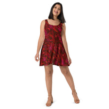 Load image into Gallery viewer, Be Happy Wine Skater Dress - Happiness Looks Beautiful