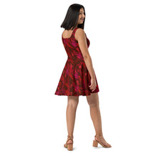 Load image into Gallery viewer, Be Happy Wine Skater Dress - Happiness Looks Beautiful