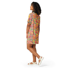 Load image into Gallery viewer, Frolicking Floral T-shirt Dress