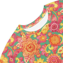 Load image into Gallery viewer, Frolicking Floral T-shirt Dress