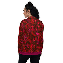 Load image into Gallery viewer, Be Happy Wine Bomber Jacket - Happiness Looks Beautiful