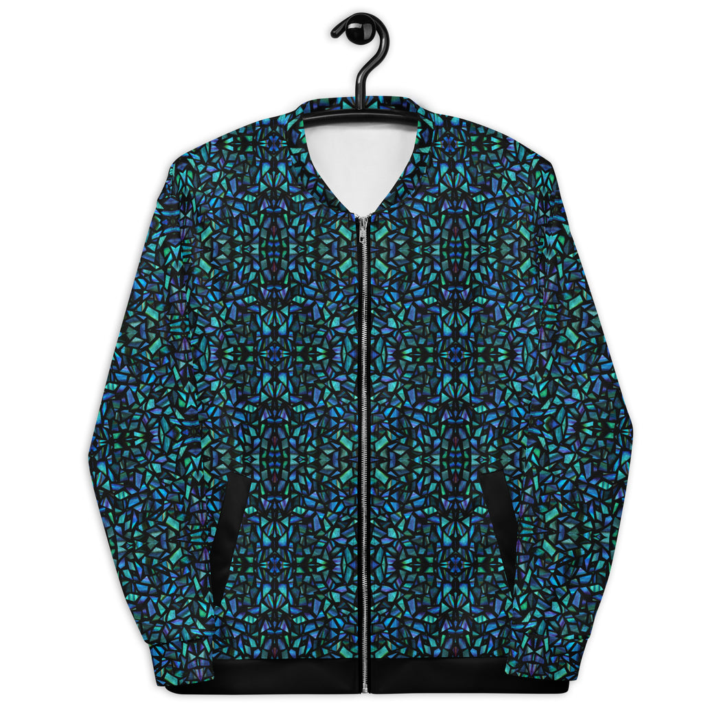 Mosaic Shell Bomber Jacket - Happiness Looks Beautiful