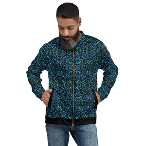 Mosaic Shell Bomber Jacket - Happiness Looks Beautiful