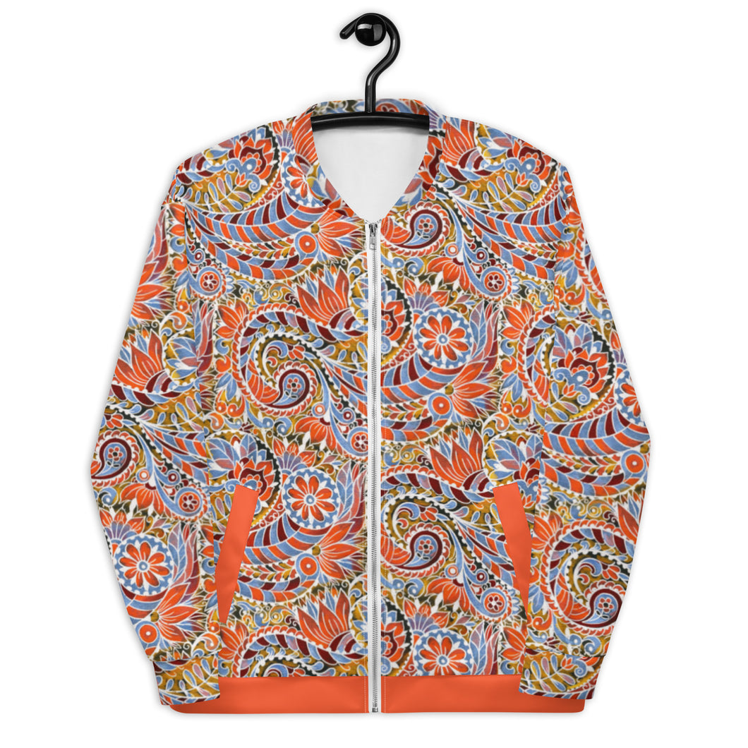 Paisley Party Bomber Jacket - Happiness Looks Beautiful