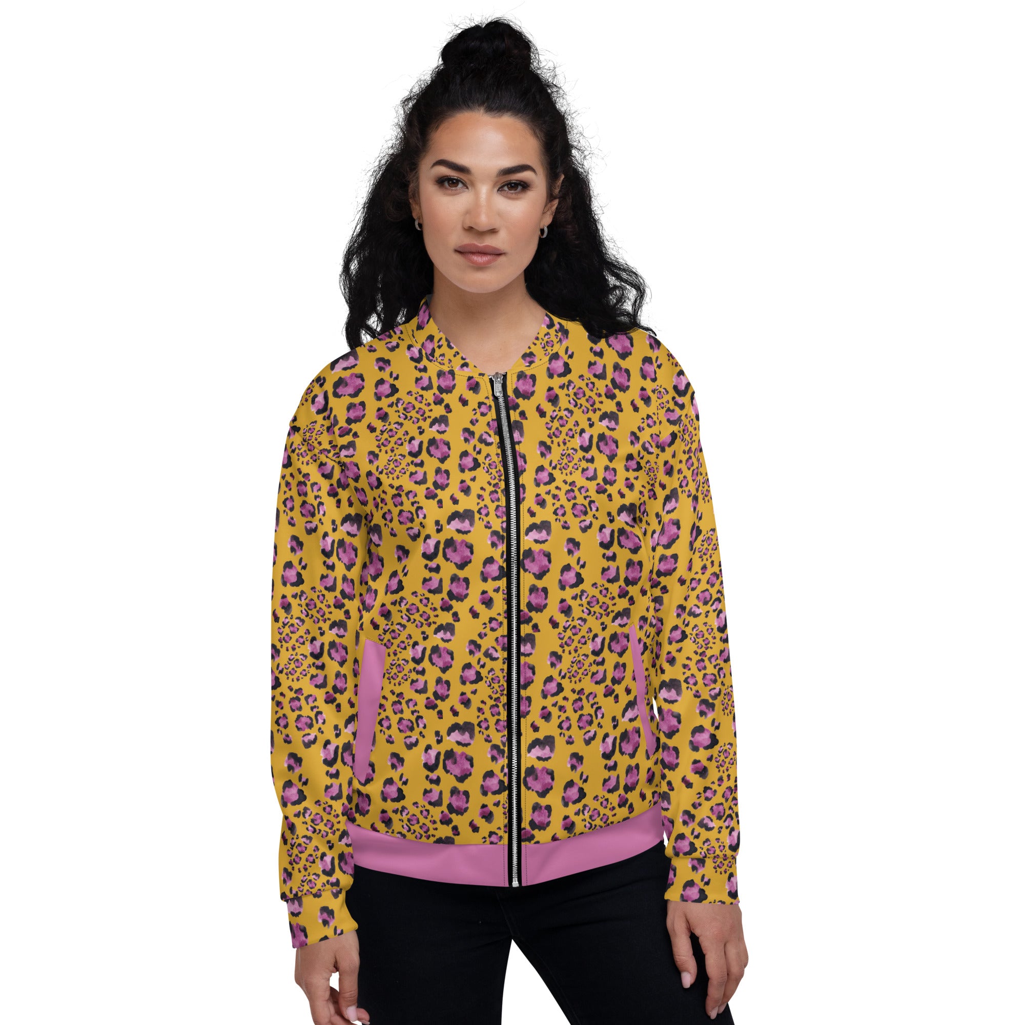 Leopard Love store Unisex Bomber Jacket