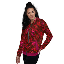 Load image into Gallery viewer, Be Happy Wine Bomber Jacket - Happiness Looks Beautiful