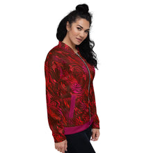 Load image into Gallery viewer, Be Happy Wine Bomber Jacket - Happiness Looks Beautiful