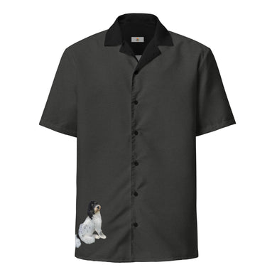 Bernedoodle Button Down Shirt - Happiness Looks Beautiful