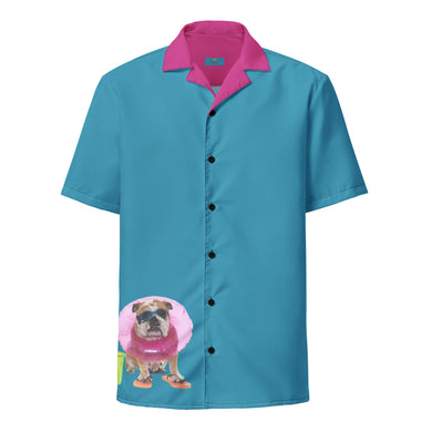 Beach Dog Button Down Shirt