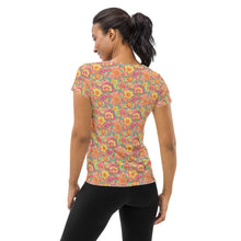 Load image into Gallery viewer, Frolicking Floral Athletic T-shirt