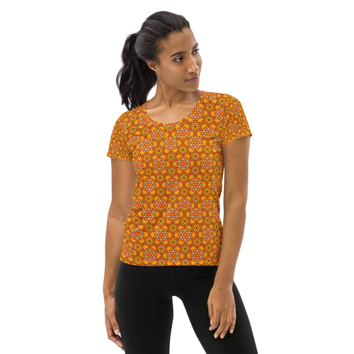 Sun-Kissed Women's Athletic T-Shirt