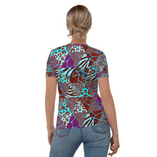 Load image into Gallery viewer, Animal Print Women&#39;s T-shirt - Happiness Looks Beautiful