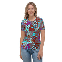 Load image into Gallery viewer, Animal Print Women&#39;s T-shirt - Happiness Looks Beautiful