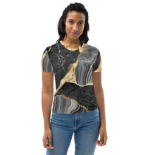 Load image into Gallery viewer, Black Gemstone Women&#39;s T-shirt