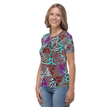 Load image into Gallery viewer, Animal Print Women&#39;s T-shirt - Happiness Looks Beautiful