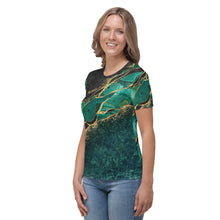 Load image into Gallery viewer, Green Gemstone Women&#39;s T-shirt