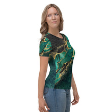 Load image into Gallery viewer, Green Gemstone Women&#39;s T-shirt