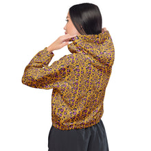 Load image into Gallery viewer, Leopard Love Women’s Cropped Windbreaker - Happiness Looks Beautiful