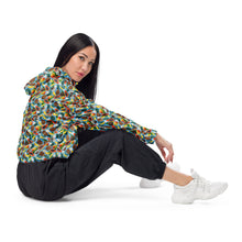 Load image into Gallery viewer, Tropical Fruit Women’s Cropped Windbreaker