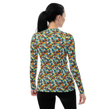 Load image into Gallery viewer, Tropical Fruit Women&#39;s Rash Guard - Happiness Looks Beautiful