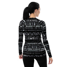 Load image into Gallery viewer, Geometric Women&#39;s Rash Guard