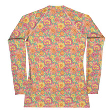 Load image into Gallery viewer, Frolicking Floral UPF Rash Guard