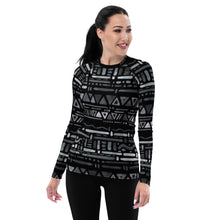 Load image into Gallery viewer, Geometric Women&#39;s Rash Guard