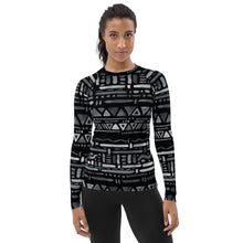 Load image into Gallery viewer, Geometric Women&#39;s Rash Guard