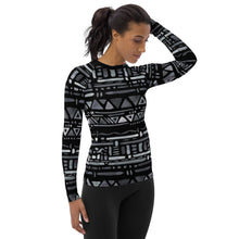 Load image into Gallery viewer, Geometric Women&#39;s Rash Guard