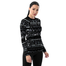 Load image into Gallery viewer, Geometric Women&#39;s Rash Guard