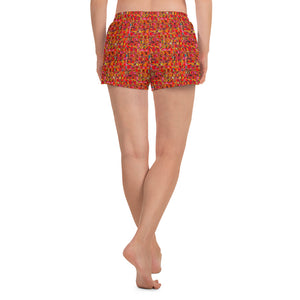 Artiste Women's Athletic Short Shorts - Happiness Looks Beautiful