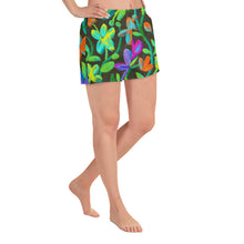 Load image into Gallery viewer, Moonlit Garden Women&#39;s Athletic Short Shorts