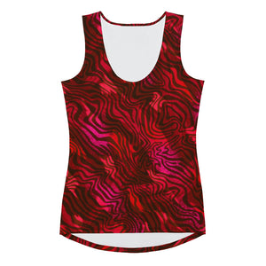 Be Happy Wine Tank Top - Happiness Looks Beautiful