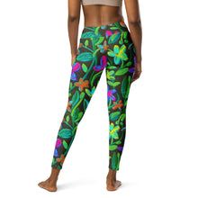 Load image into Gallery viewer, Moonlit Garden Yoga Leggings