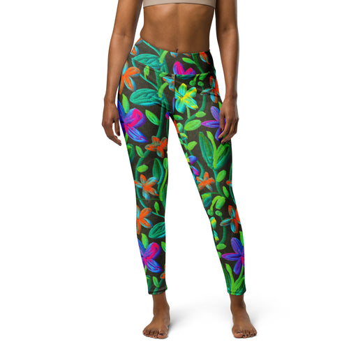 Moonlit Garden Yoga Leggings