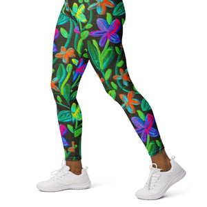 Moonlit Garden Yoga Leggings