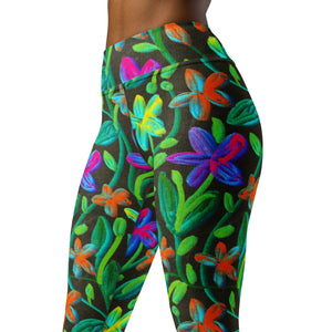 Moonlit Garden Yoga Leggings