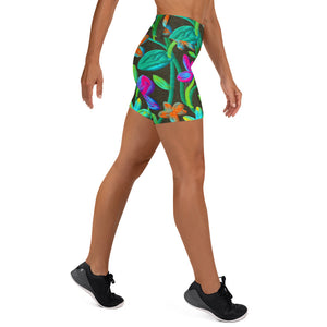 Moonlit Garden Yoga Shorts