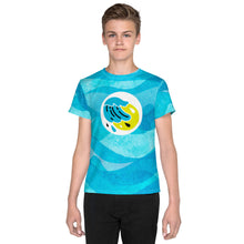 Load image into Gallery viewer, Ocean Wave Youth T-Shirt - Happiness Looks Beautiful