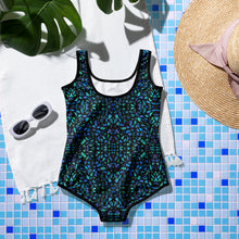 Load image into Gallery viewer, Mosaic Shell Youth Swimsuit - Happiness Looks Beautiful