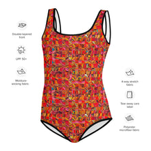 Load image into Gallery viewer, Artiste Youth Swimsuit - Happiness Looks Beautiful