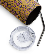 Load image into Gallery viewer, Leopard Love Stainless Steel Tumbler - Happiness Looks Beautiful