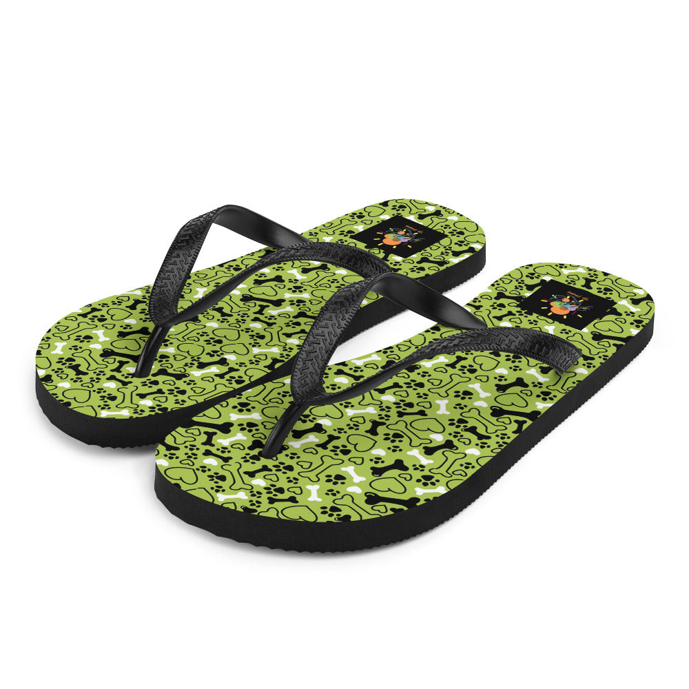 Dog Lover Flip-Flops - Happiness Looks Beautiful