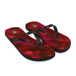 Be Happy Wine Flip-Flops