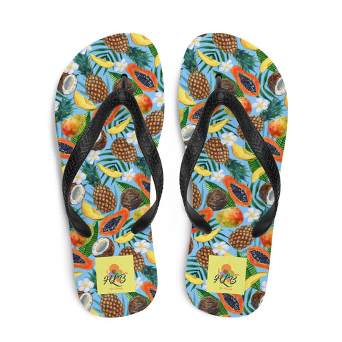 Tropical Fruit Flip-Flops