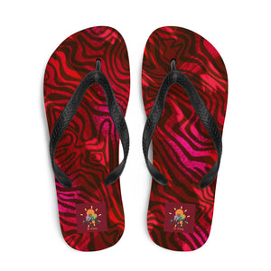 Be Happy Wine Flip-Flops