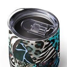 Load image into Gallery viewer, Blue Animal Print Wine Tumbler - Happiness Looks Beautiful